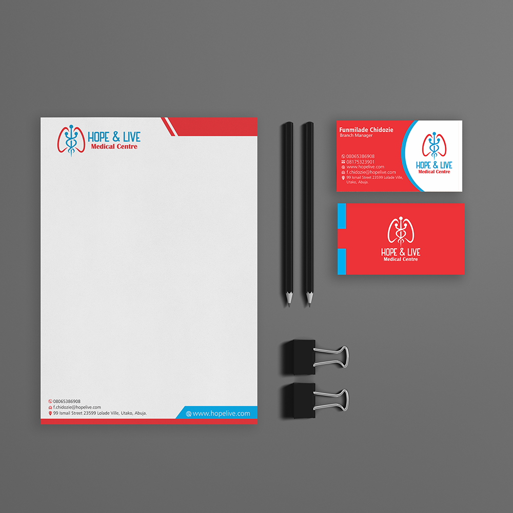 Business card and stationary design